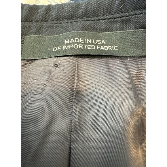Ermenegildo Zegna Blazer 38R Black 100% Wool Suit Jacket Made in USA - Picture 6 of 11